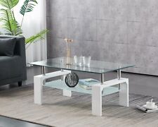 Coffee Table Clear Glass Top