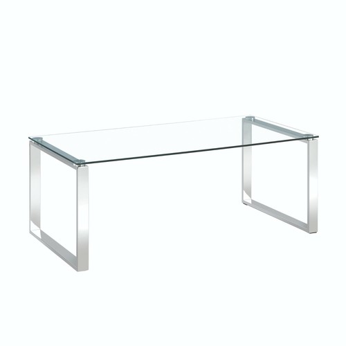 Glass table coffee console - glass,