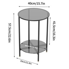 Modern Round Tempered Glass