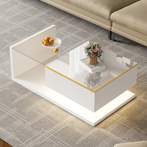Coffee table with led light - table, &