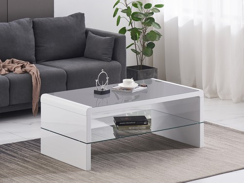 Coffee table white high gloss - table,