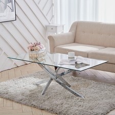 Glass Coffee Table Chrome