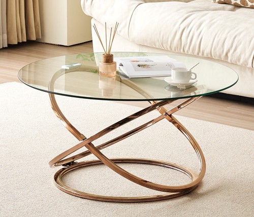 Round abstract tempered glass - abstract,