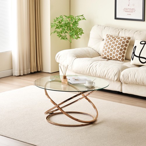 Round abstract tempered glass - round,