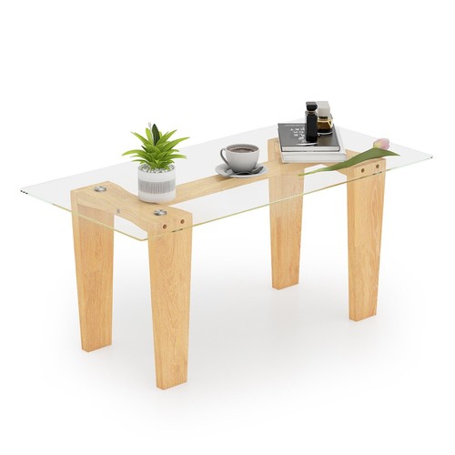 100cm rectangular glass coffee - glass,
