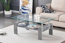 Coffee Table Clear Glass Top