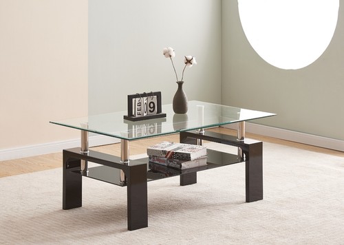 Coffee table clear glass - glass, top