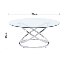 Round Tempered Glass Coffee