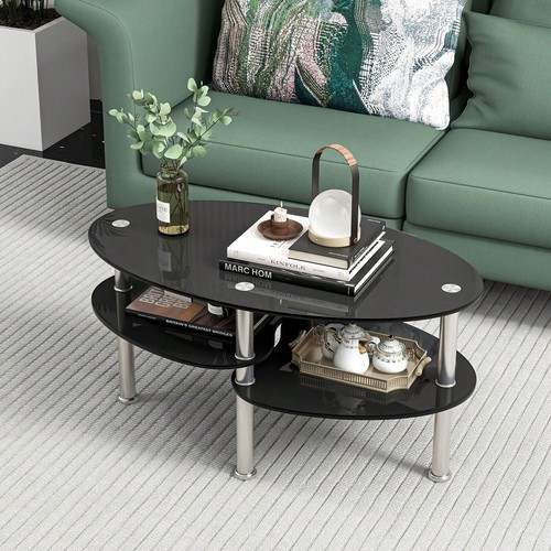 Tier oval glass - oval, coffee