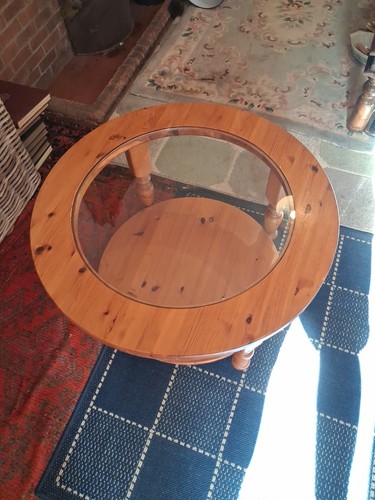 Vintage large round glass - vintage,