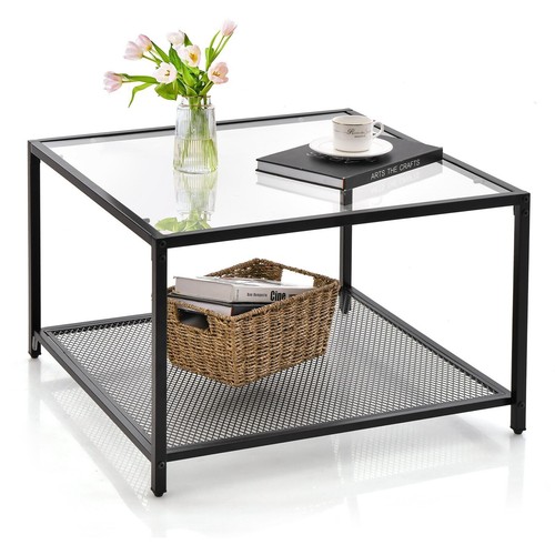 Square tier coffee table - square,